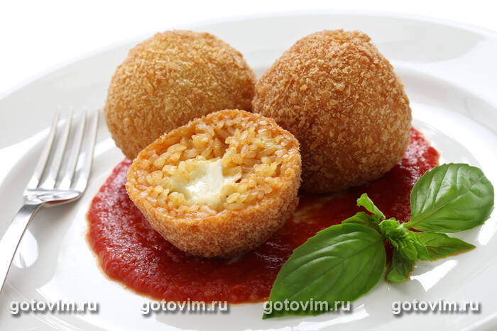 �������� - ������� ������ � ��������  (Arancini di riso)