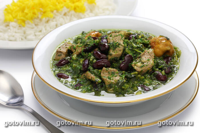 ����� ����� - ���� �� �������� � ������� � ������� ��-������� (Ghormeh sabzi)