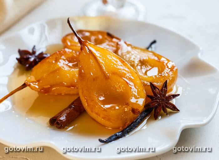 ������ �� ����� � ����� (Cider-Poached Pears)
