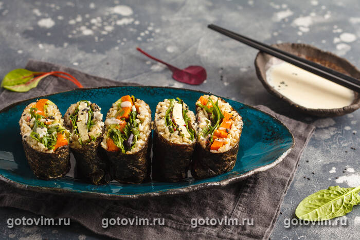 ���������� - ������� ������� (Onigirazu sushi sandwich)