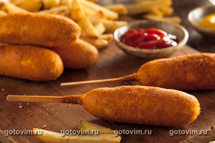 ���� ��� - ������� � ���������� ����� (Corn Dog)
