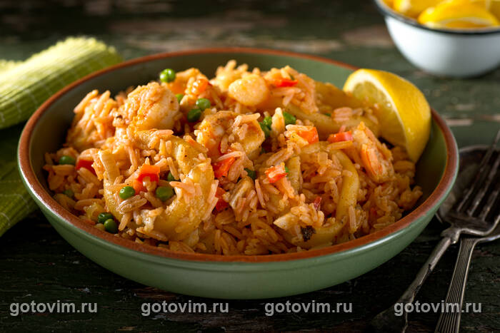 ���� �� ������� ��� ��� � �������������� ��-������������ (Arroz con Mariscos)
