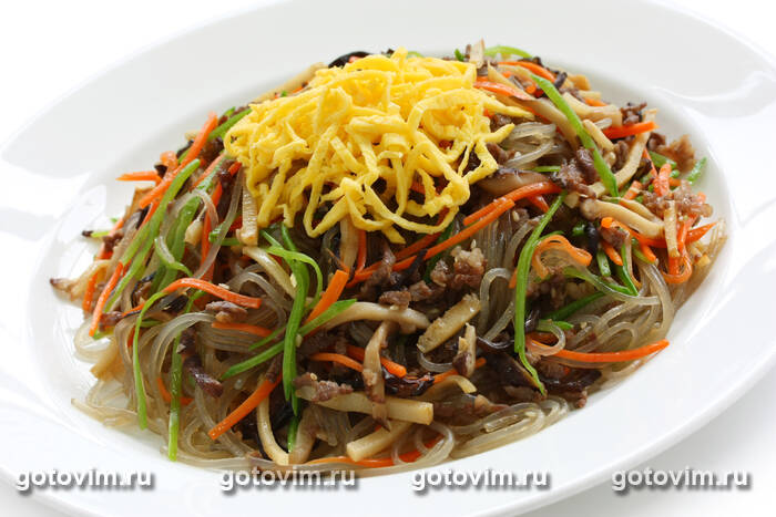 ��������� ����� ����� � ���������, ������� � ������� (Ottogi Japchae)
