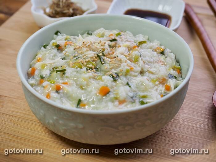 ������� - ������� ���� � ������� ��-�������� (Dakjuk Korean Chicken Porridge)