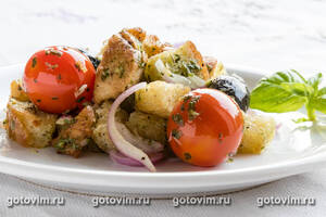 Панцанелла с мясом цыпленка