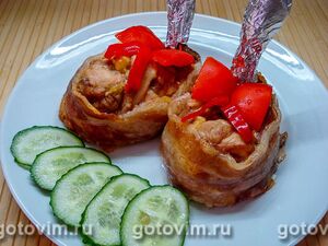 Фаршированные куриные бёдрышки «Башмачки»