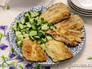 Беломорская сельдь, жаренная в яичном маринаде