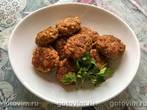 Рыбные котлеты из красной рыбы с креветками