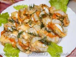 Рыбный рулет с желатином