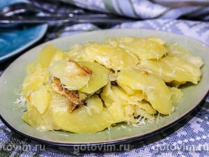 Картофельная запеканка с сыром в мультиварке