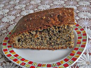 Маковый пирог на сметане