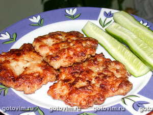 Мясные оладьи
