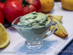 ���� ���� � ������� (Avocado ranch dressing)