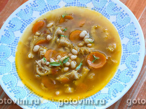 ������ ��� �� ����� � ����� ������� (Zuppa di fagioli e trippa)