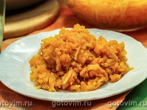 Жареная тыква в чесночном масле
