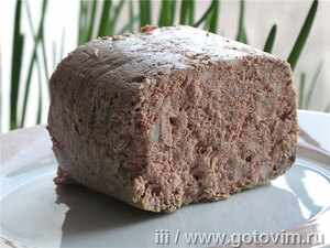 Вареная печеночная колбаса (из куриной печени)