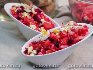 Винегрет с яйцом