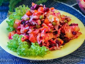 Винегрет с яблоками